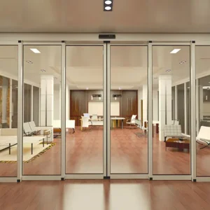 درب اتوماتیک شیشه ای تک لت