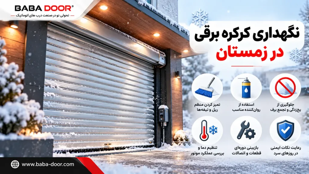 نگهداری کرکره برقی در زمستان